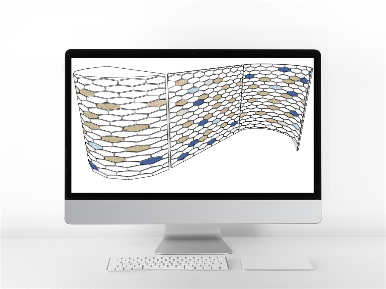 단출한 벽마감제 sketchup 샘플