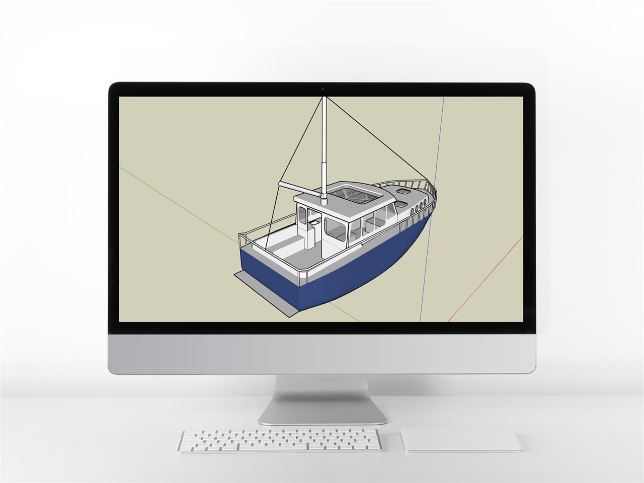 멋진 배 sketchup 모델