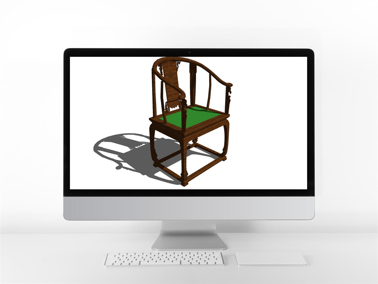 현대적인 가정용 의자 sketchup 배경