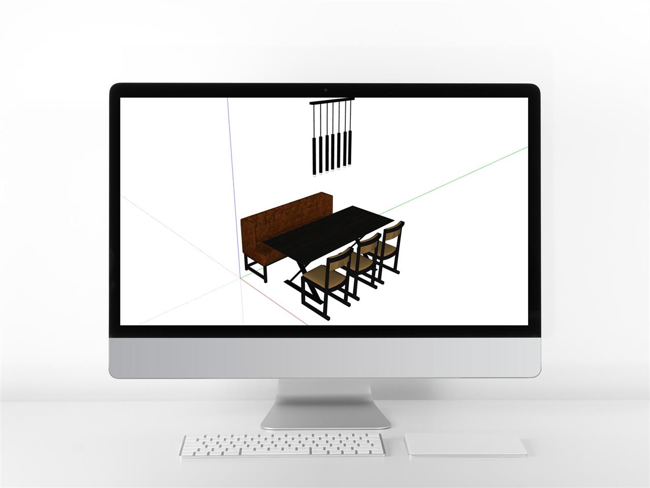 마음을 사로잡는 식탁책상 sketchup 소스