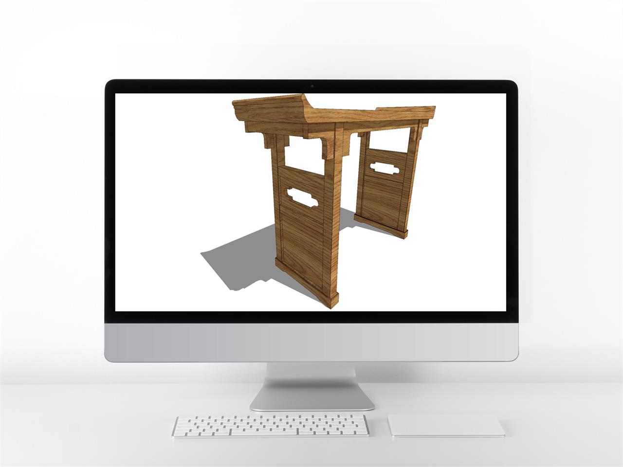 정결한 찻상테이블 sketchup 샘플