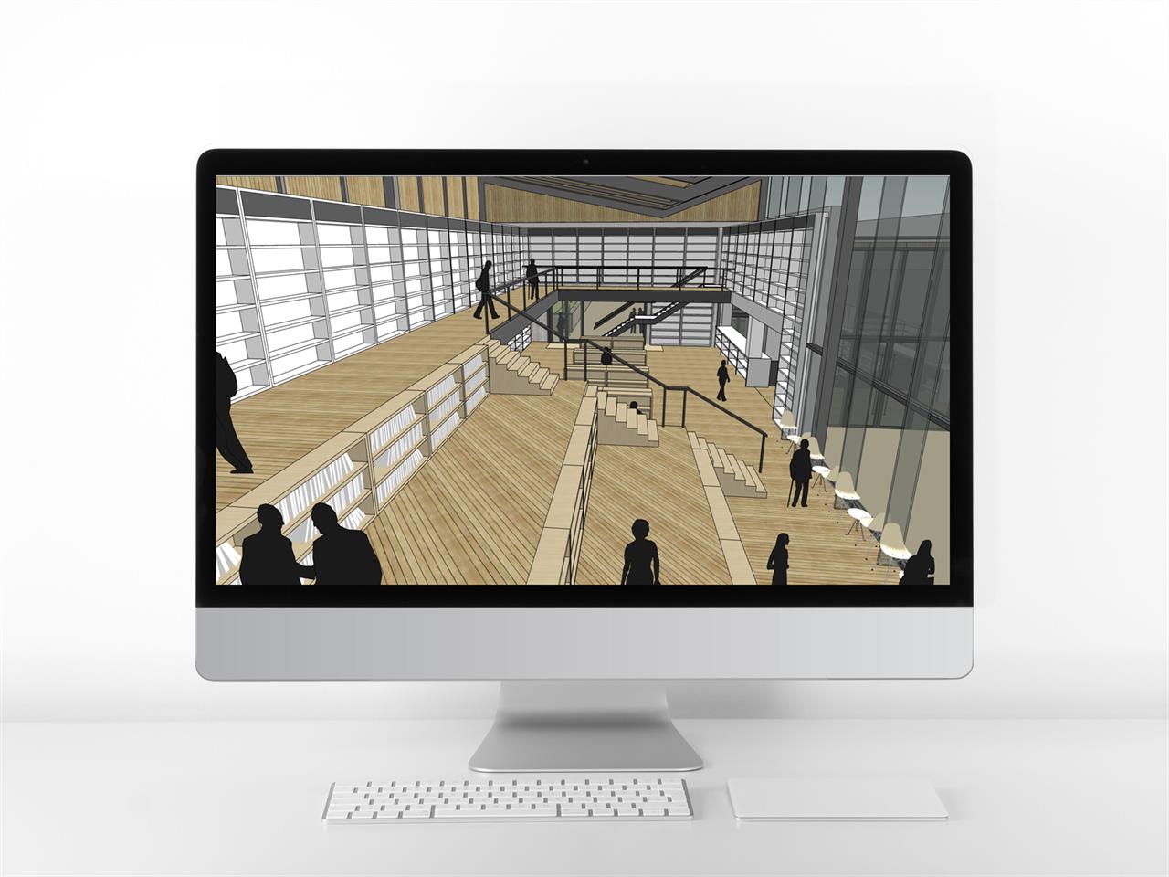 스타일 나는 독서공간 리모델링 sketchup 템플릿