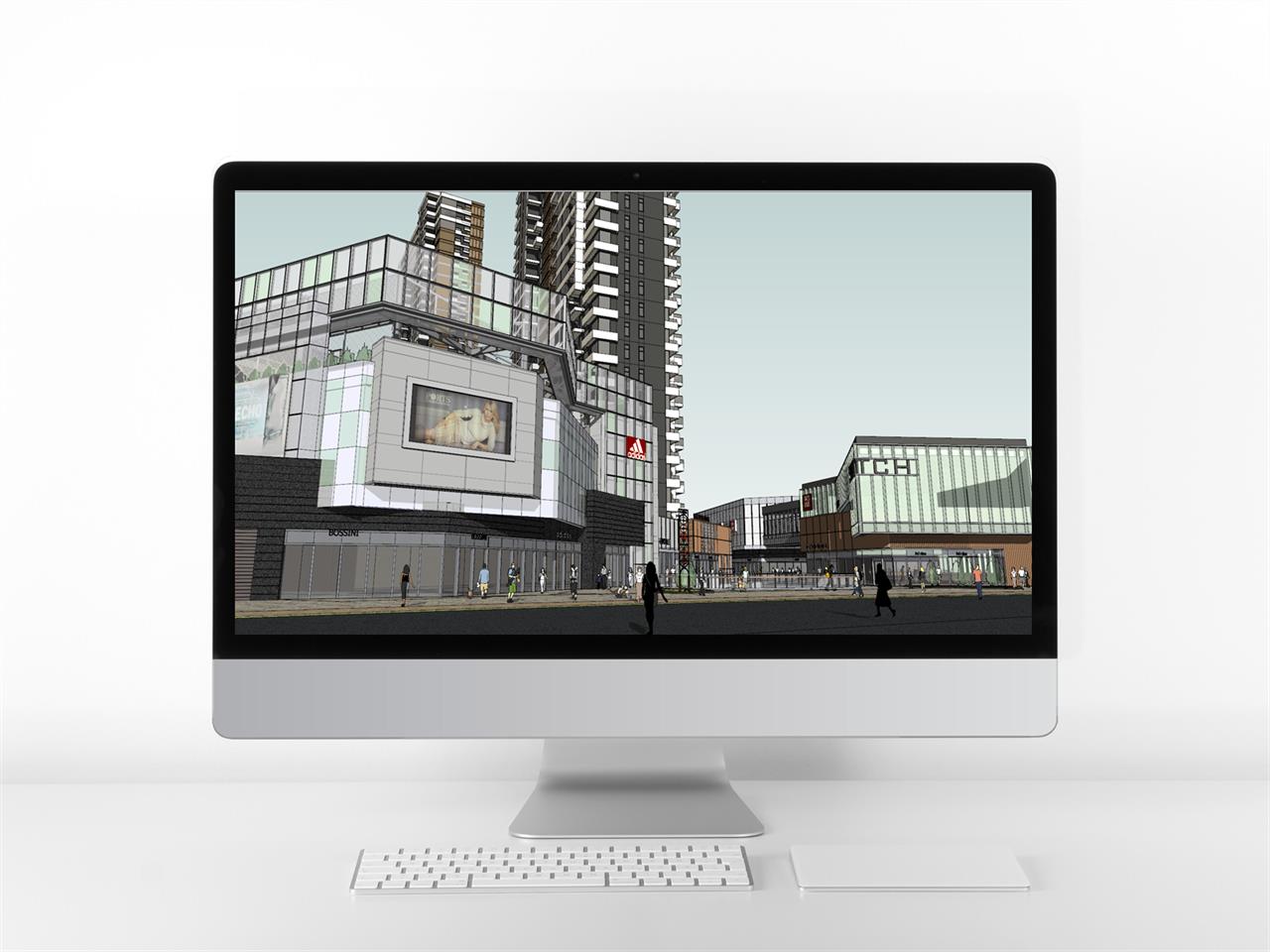 심플한 오피스텔 디자인 sketchup 샘플