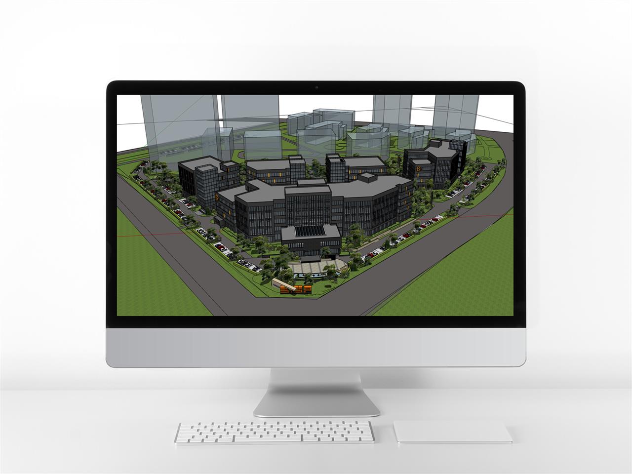 정결한 정원조경 디자인 sketchup 샘플