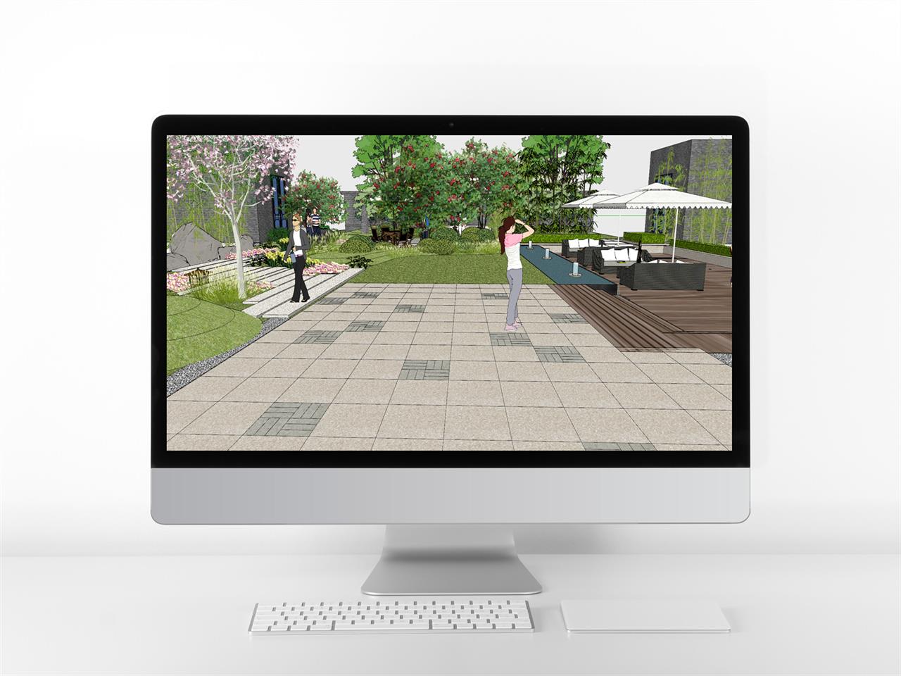 폼나는 정원조경 sketchup 소스