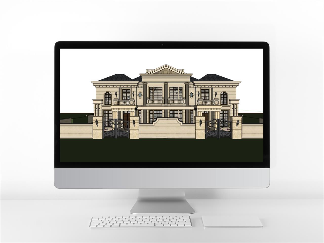 손쉬운 별장주택 꾸미기 sketchup 배경