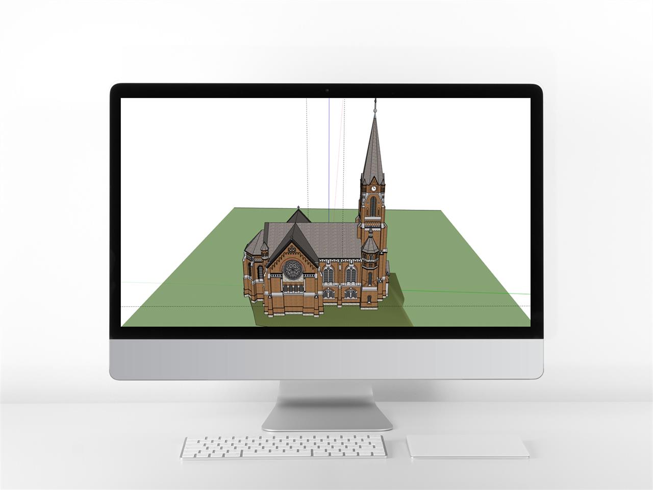 고퀄리티 종교시설 디자인 sketchup 배경