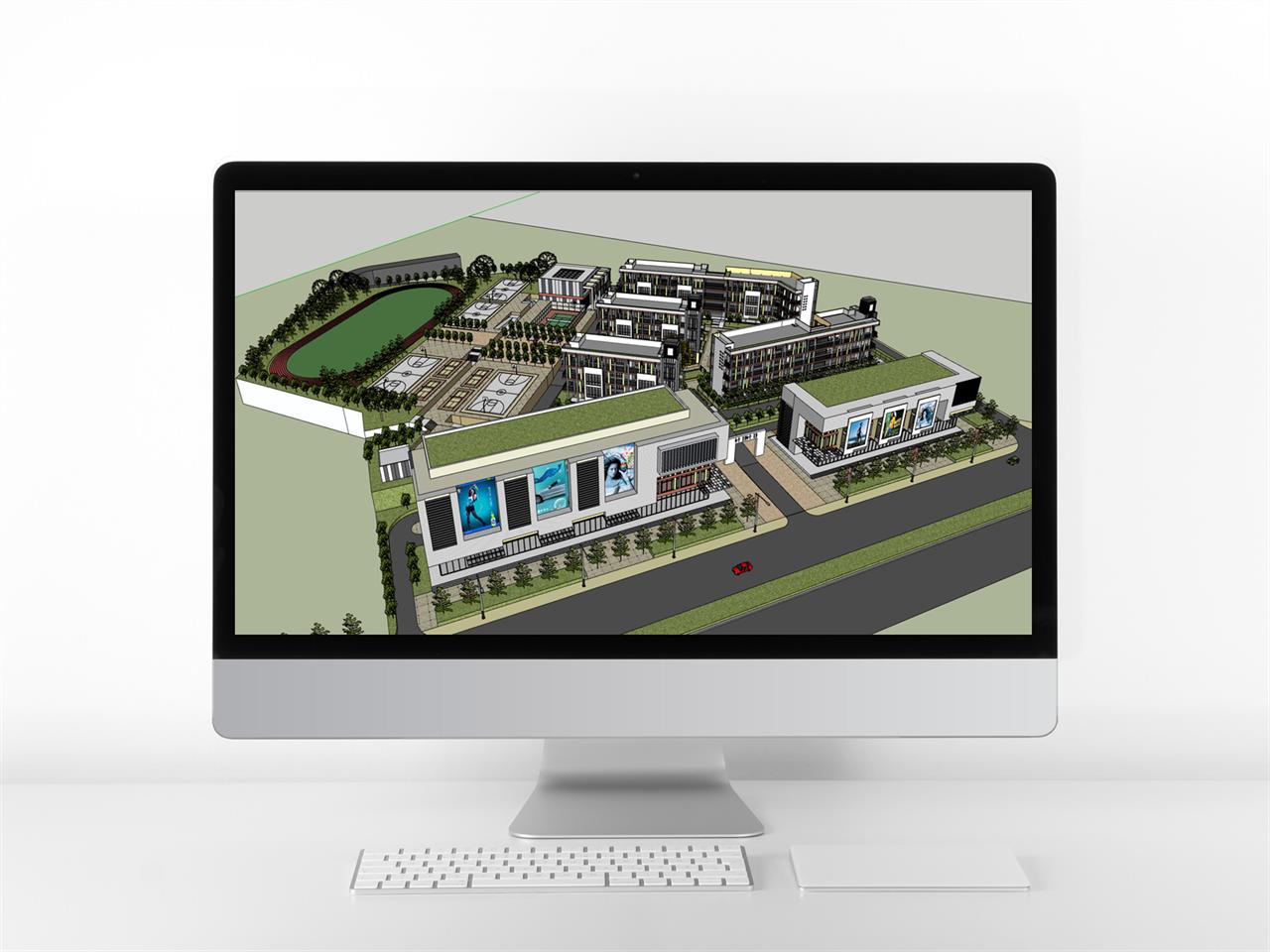 폼나는 학교시설 sketchup 모델