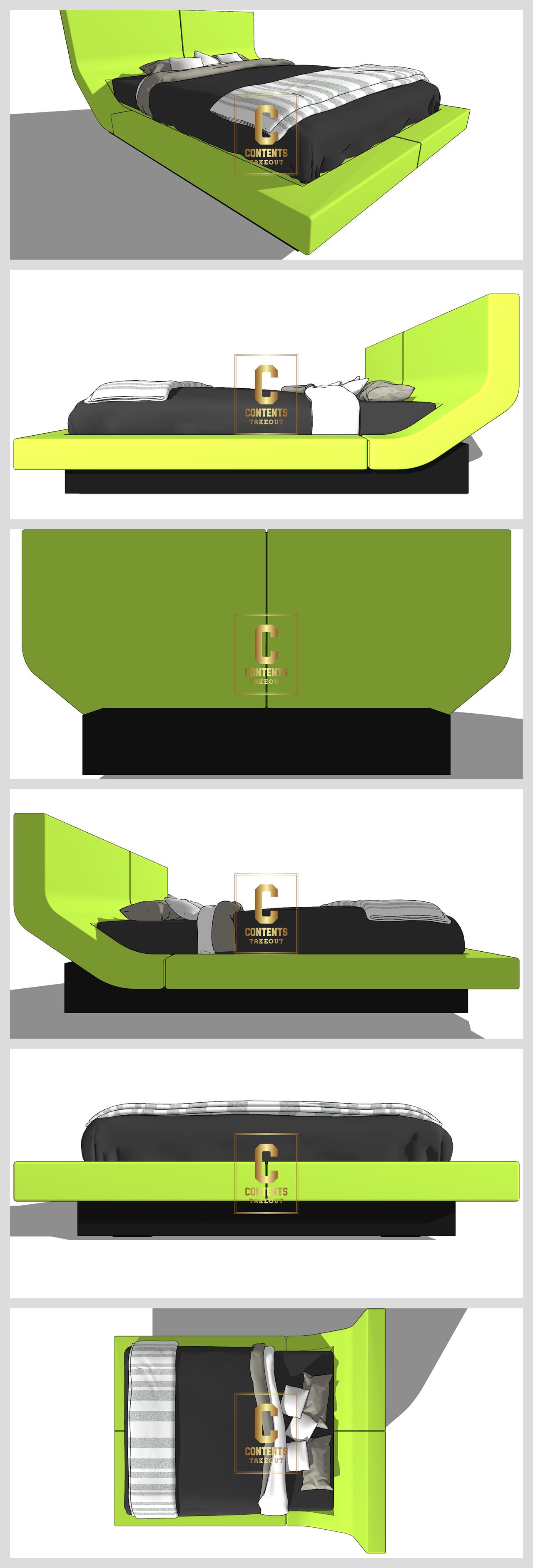 세련된 2인침대 이인침대