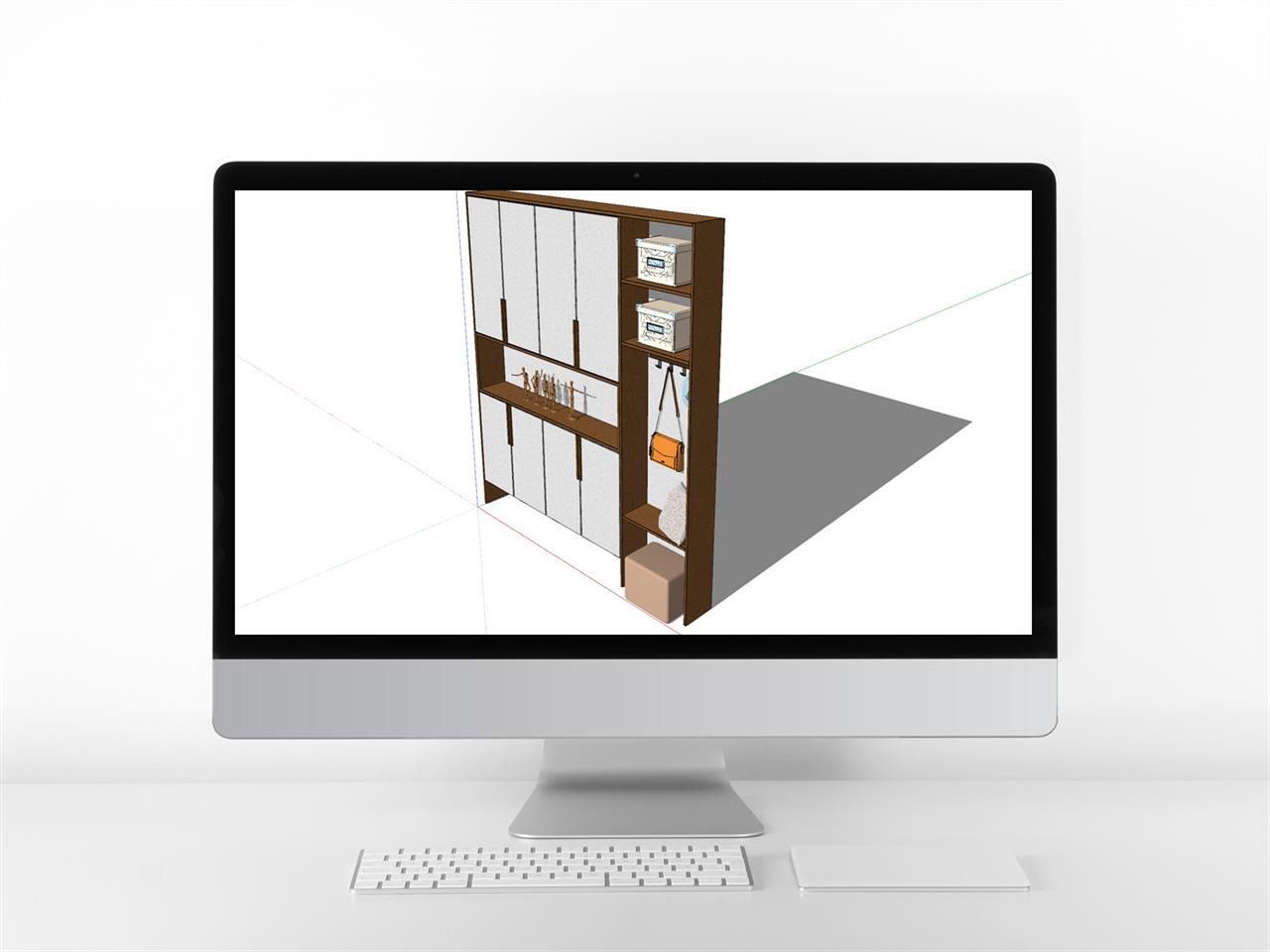 현대적인 현관장 sketchup 소스