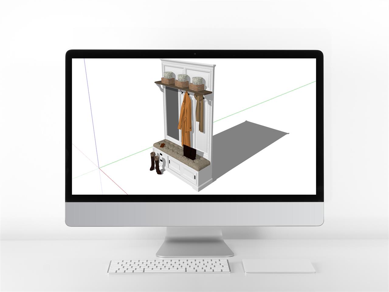 매력적인 현관장 sketchup 소스