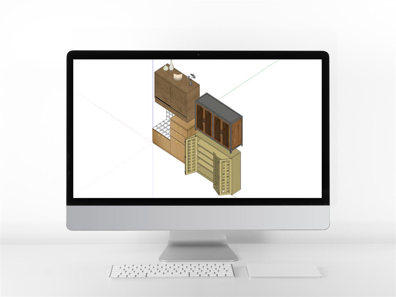 마음을 사로잡는 현관장 sketchup 소스