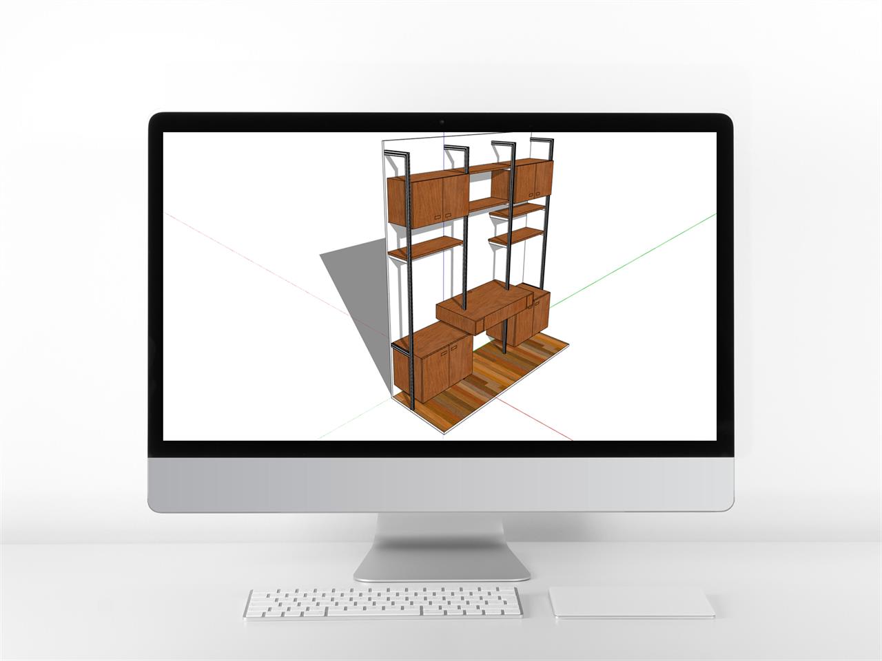 정결한 책장 sketchup 템플릿