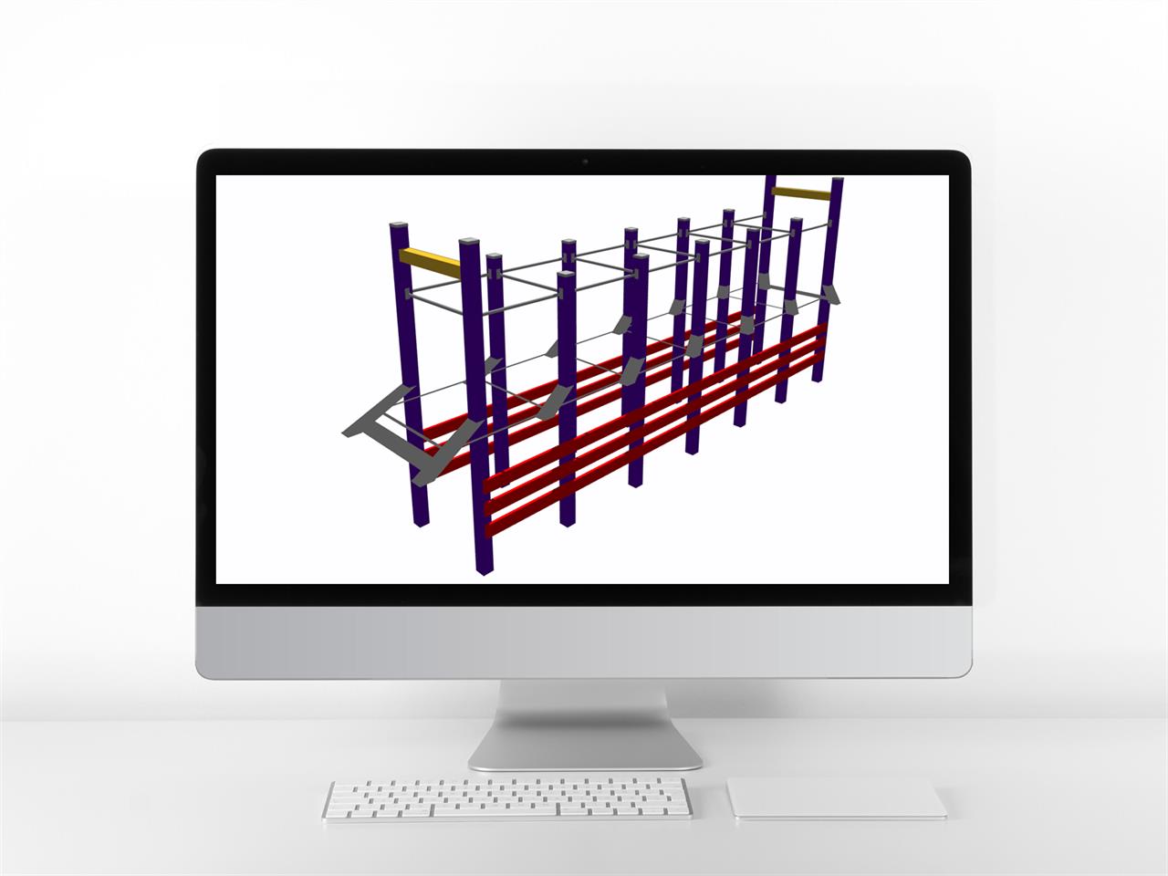 매력적인 놀이시설 sketchup 모델