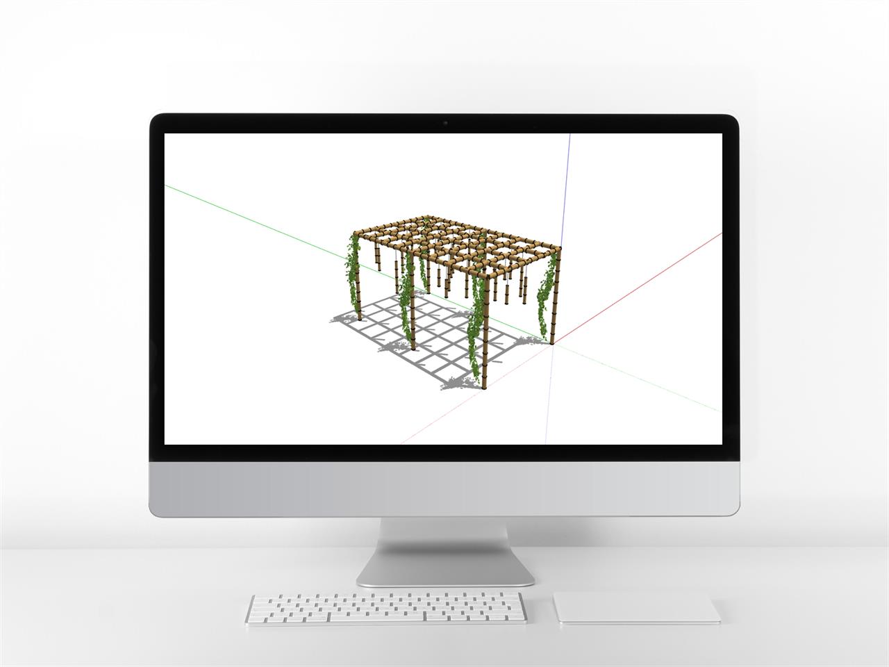 매력적인 퍼걸러 sketchup 모델