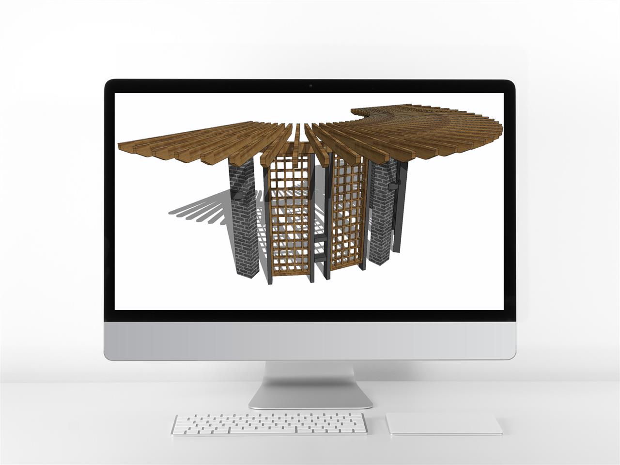 시선을 사로잡는 퍼걸러 sketchup 소스