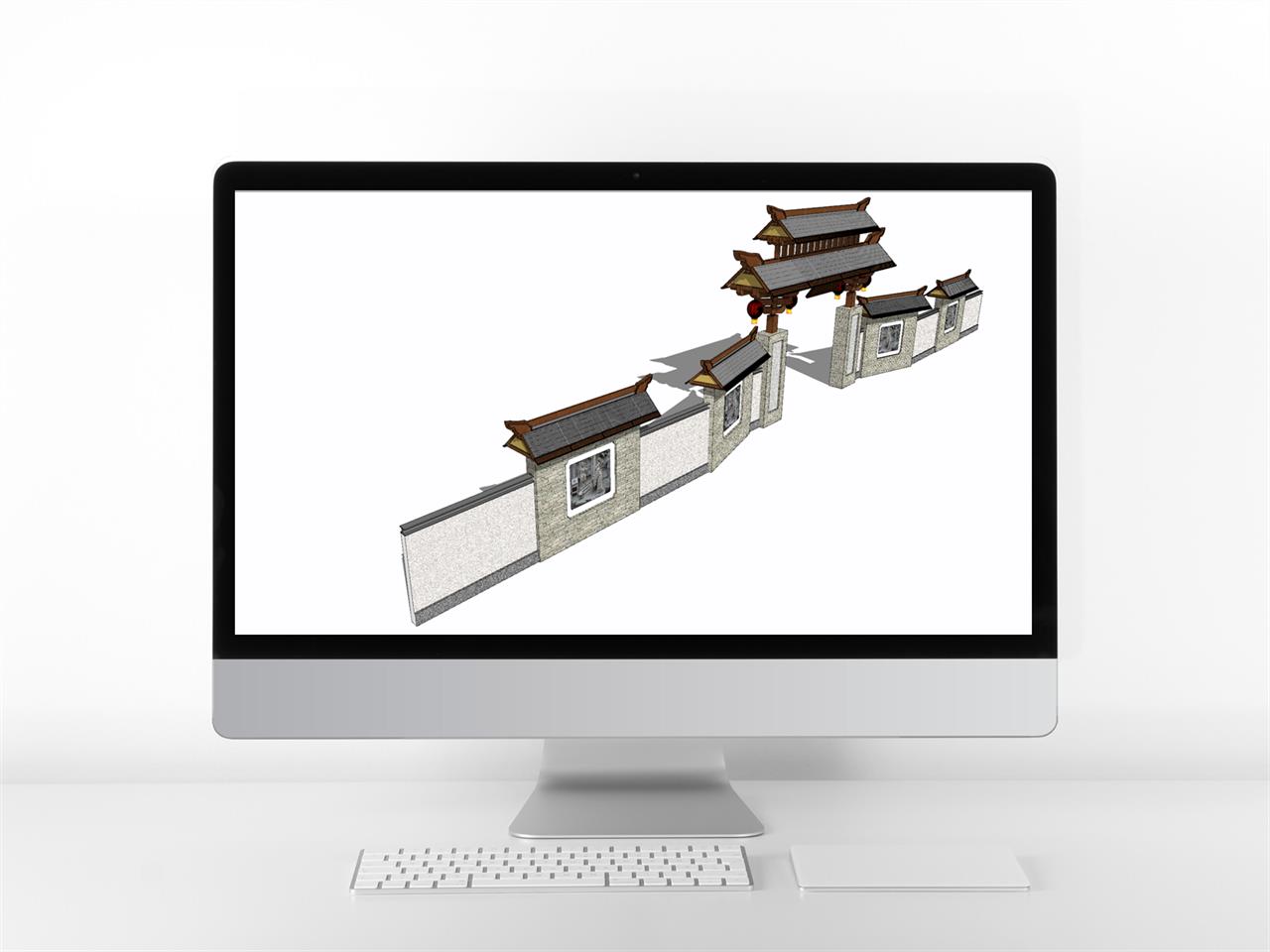 고급스럽운 공용시설 sketchup 모델