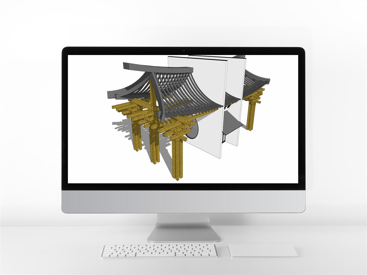 고급형 공공시설 sketchup 소스