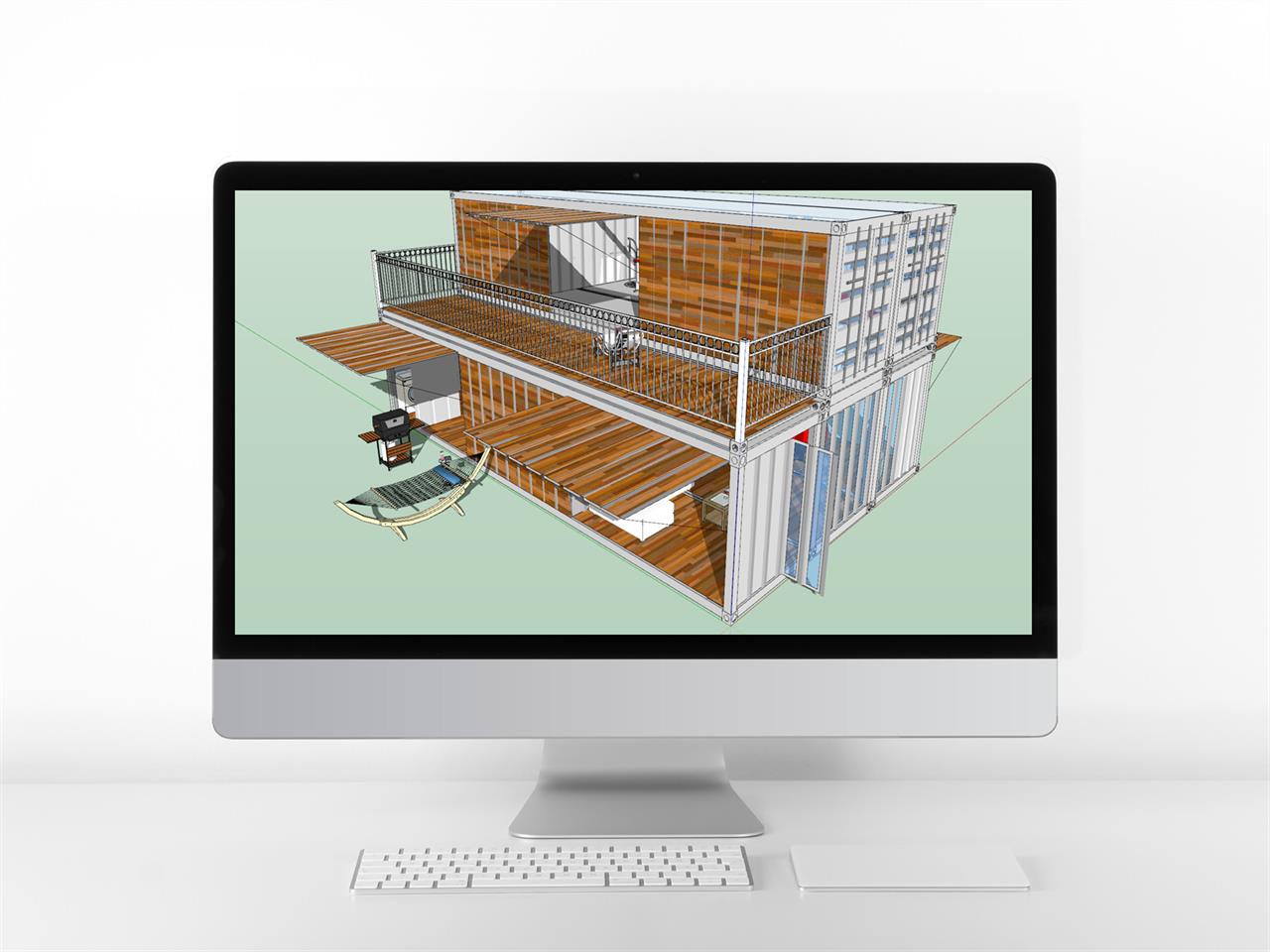 시선을 사로잡는 공공시설 sketchup 소스