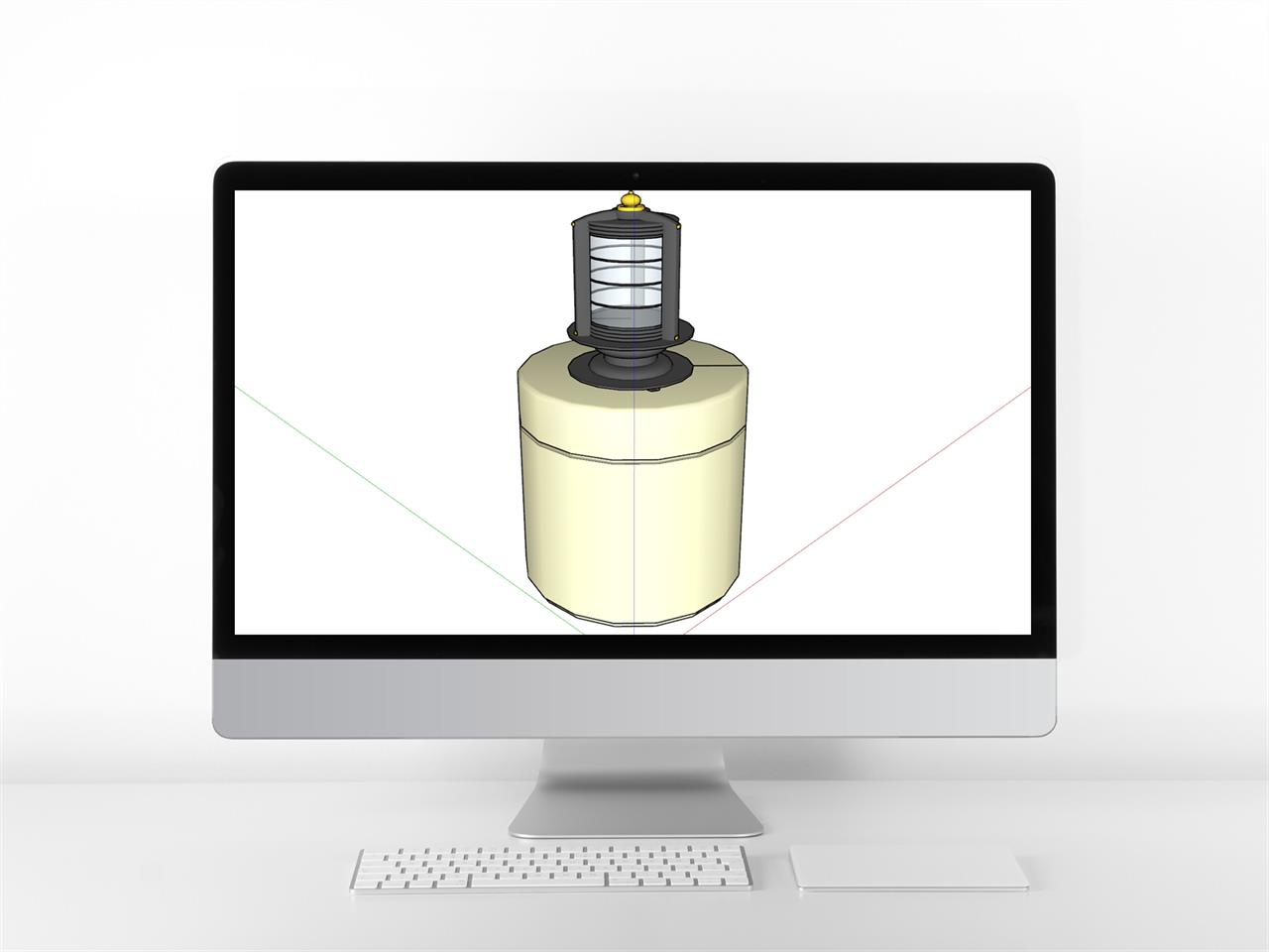 프로급 캠핑등 sketchup 모델