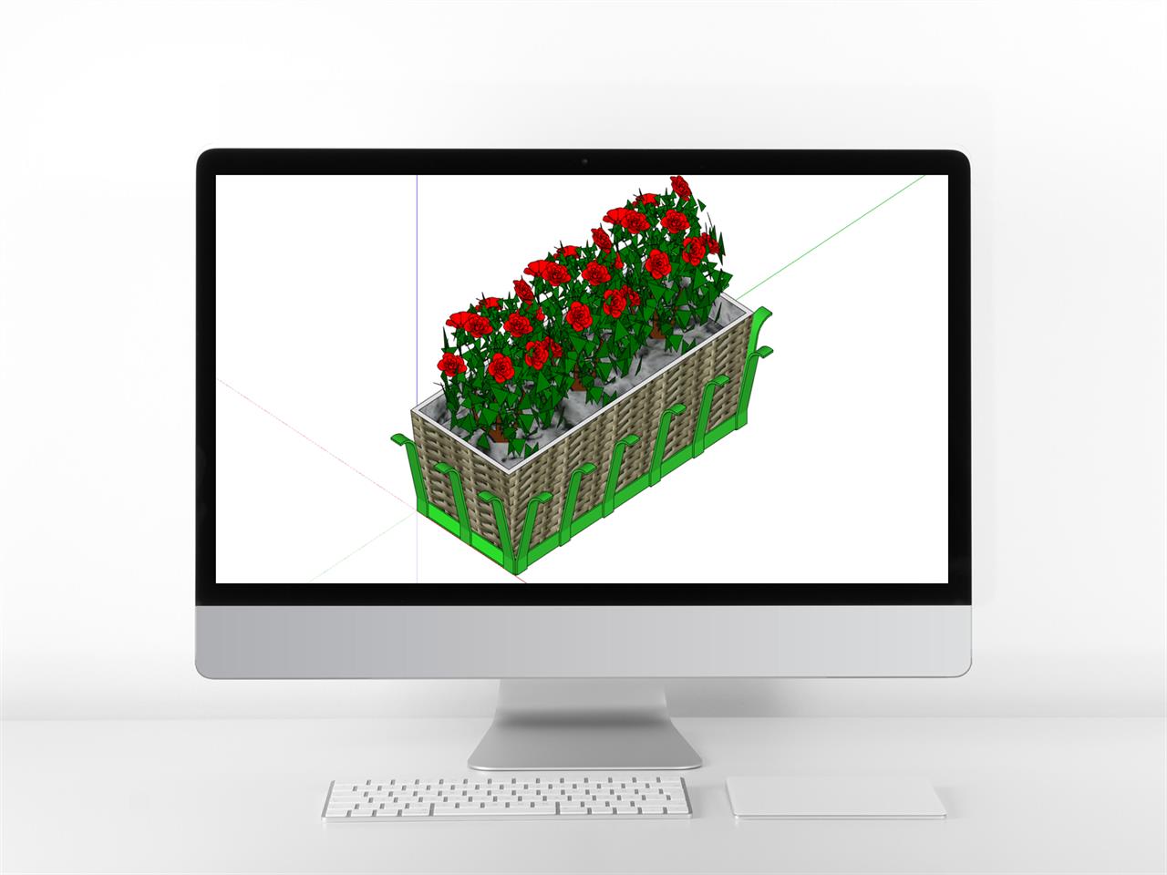 손쉬운 화분받침 스케치업 모델