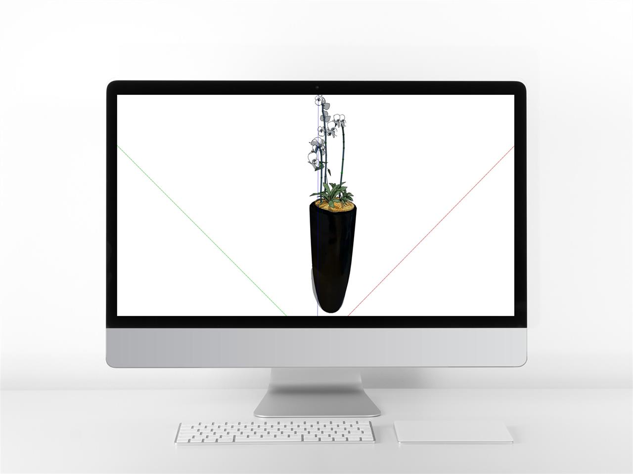 손쉬운 화분 스케치업 모델